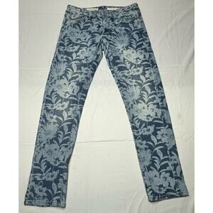 Pilcro by Anthropolgie Women's Slim Boyfriend Floral Print Jeans - Size 25x29.5